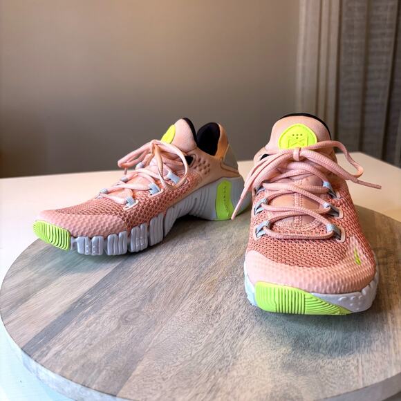 Nike Free Metcon 4 Artic Orange Green CZ0596-800 Women's Size 7 Sneakers Shoes - Picture 3 of 10